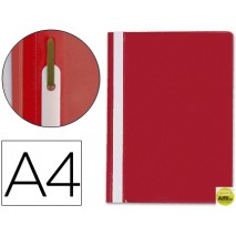 CARPETA DOSSIER FASTENER PLASTICO Q-CONNECT DIN A4 ROJA