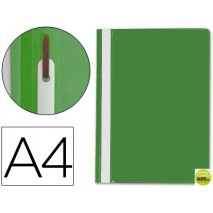 CARPETA DOSSIER FASTENER PLASTICO Q-CONNECT DIN A4 VERDE