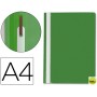 CARPETA DOSSIER FASTENER PLASTICO Q-CONNECT DIN A4 VERDE