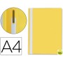 CARPETA DOSSIER FASTENER PLASTICO Q-CONNECT DIN A4 AMARILLA