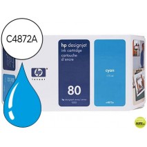 INK-JET HP DESIGNJET 1000SERIES/1000 PLUS SERIE/1050C/1050CMCM N.80 CIAN, 175ML.