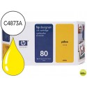 INK-JET HP DESIGNJET 1000SERIES/1000 PLUS SERIES/1050C/1055CM/ N.80 AMARILLO, 175ML.