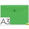 CARPETA BEAUTONE DOSSIER BROCHE 44243 POLIPROPILENO DIN A3 VERDE -SERIE FROSTY