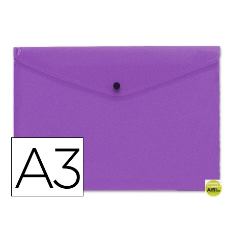 CARPETA BEAUTONE DOSSIER BROCHE 44246 POLIPROPILENO DIN A3 VIOLETA -SERIE FROSTY