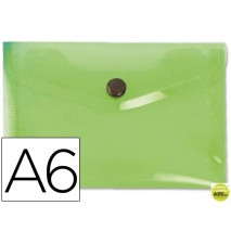 CARPETA BEAUTONE DOSSIER BROCHE 44233 POLIPROPILENO DIN A6 VERDE -SERIE FROSTY
