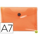 CARPETA BEAUTONE DOSSIER BROCHE 44221 POLIPROPILENO DIN A7 NARANJA -SERIE FROSTY
