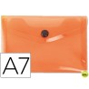 CARPETA BEAUTONE DOSSIER BROCHE 44221 POLIPROPILENO DIN A7 NARANJA -SERIE FROSTY