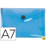 CARPETA BEAUTONE DOSSIER BROCHE 44222 POLIPROPILENO DIN A7 AZUL -SERIE FROSTY