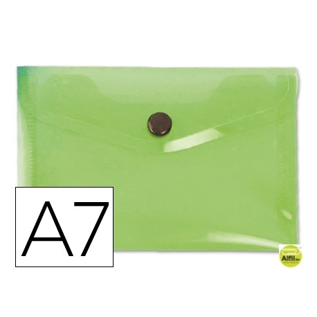 CARPETA BEAUTONE DOSSIER BROCHE 44223 POLIPROPILENO DIN A7 VERDE -SERIE FROSTY