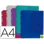 CARPETA BEAUTONE DOSSIER BROCHE 36669 POLIPROPILENO DIN A4 PACK DE 5 COL.SURTIDOS TRANSPARENTES MULT