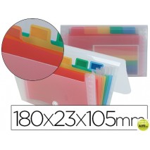 CARPETA BEAUTONE CLASIFICADOR FUELLE 42464 POLIPROPILENO MINI -SPECTRAFILE 6 DEPARTAMENTOS