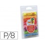 PLASTILINA JOVI FLUORESCENTE -BLISTER DE 8 BARRAS