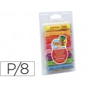 PLASTILINA JOVI FLUORESCENTE -BLISTER DE 8 BARRAS