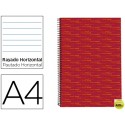 BLOC ESPIRAL LIDERPAPEL A4 MICRO MULTILIDER TAPA FORRADA 140H 70G HORIZONTAL 5 BANDAS 4 TALADROS. RO