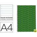 BLOC ESPIRAL LIDERPAPEL A4 MICRO MULTILIDER TAPA FORRADA 140H 70G HORIZONTAL 5 BANDAS 4 TALADROS. VE