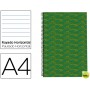 BLOC ESPIRAL LIDERPAPEL A4 MICRO MULTILIDER TAPA FORRADA 140H 70G HORIZONTAL 5 BANDAS 4 TALADROS. VE