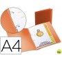 CARPETA BEAUTONE 2 ANILLAS REDONDAS MINI 15 MM 49071 POLIPROPILENO DIN A4 NARANJA