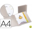 CARPETA BEAUTONE 2 ANILLAS REDONDAS MINI 15 MM 49074 POLIPROPILENO DIN A4 TRANSPARENTE
