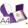 CARPETA BEAUTONE 2 ANILLAS REDONDAS MINI 15 MM 49076 POLIPROPILENO DIN A4 VIOLETA
