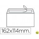 SOBRE LIDERPAPEL N.19 BLANCO C6 114X162 MM TIRA DE SILICONA