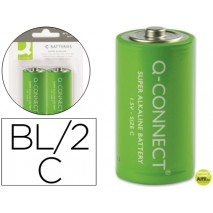 PILA Q-CONNECT ALCALINA C -BLISTER CON 2 PILAS