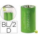 PILA Q-CONNECT ALCALINA D -BLISTER CON 2 PILAS