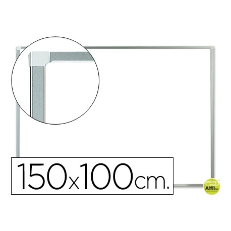 PIZARRA BLANCA Q-CONNECT LACADA MAGNETICA MARCO DE ALUMINIO 150X100 CM