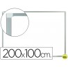 PIZARRA BLANCA Q-CONNECT LAMINADA MARCO DE ALUMINIO 200X100 CM