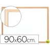 PIZARRA BLANCA Q-CONNECT LAMINADA MARCO DE MADERA 90X60 CM