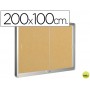 VITRINA DE ANUNCIOS Q-CONNECT MARCO DE ALUMINIO 200X100 CM