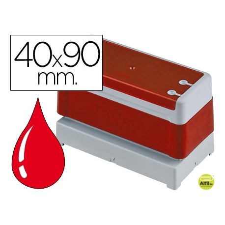 SELLO AUTOMATICO BROTHER 40 MM. X 90 MM ROJO