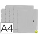 CARPETA BEAUTONE DOSSIER BROCHE 36664 POLIPROPILENO DIN A4 PACK DE 5 INCOLORAS TRANSPARENTES MULTITA