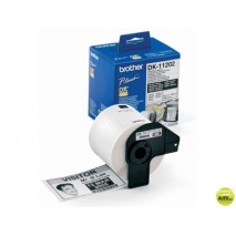 ETIQUETA ADHESIVA BROTHER DK11202 -TAMAÑO 62X100 MM PARA IMPRESORAS DE ETIQUETAS QL -300 ETIQUETAS-