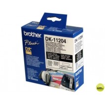 ETIQUETA ADHESIVA BROTHER DK11204 -TAMAÑO 17X54 MM PARA IMPRESORAS DE ETIQUETAS QL -400 ETIQUETAS-
