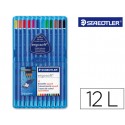 LAPICES DE COLORES STAEDTLER ERGOSOFT ACUARELABLE ESTUCHE DE 12 COLORES