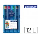 LAPICES DE COLOR STAEDTLER ERGOSOFT ESTUCHE 12 COLORES