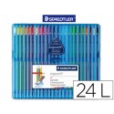 LAPICES DE COLORES STAEDTLER ERGOSOFT ESTUCHE 24 COLORES