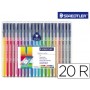 ROTULADOR STAEDTLER TRIPLUS ESTUCHE DE 20 COLORES