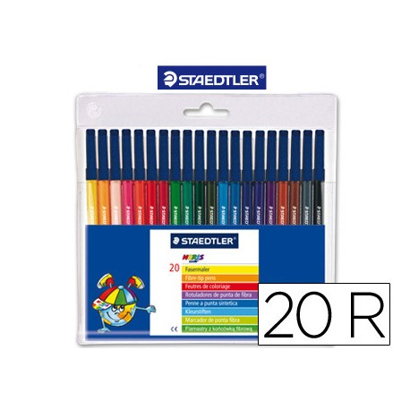 ROTULADOR STAEDTLER NORIS CLUBESTUCHE DE 20 COLORES