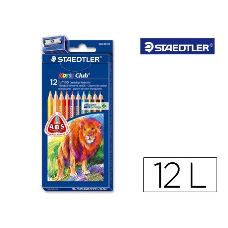 LAPICES DE COLORES STAEDTLER NORIS CLUB CAJA DE 12 COLORES SLIM