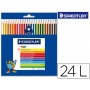 LAPICES DE COLORES STAEDTLER NORIS CLUB CAJA DE 24 COLORES SLIM
