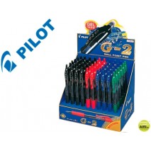 BOLIGRAFO PILOT G-2 TINTA GEL -RETRACTIL -SUJECION DE CAUCHO -EXPOSITOR DE 60 UNIDADES