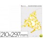 MAPA MUDO COLOR DIN A4 MADRID POLITICO