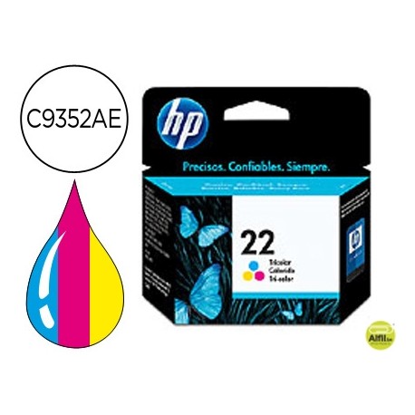 INK-JET HP N.22 TRICOLOR -5ML-DJ 3920/3940/D2360/F380 PSC 1410