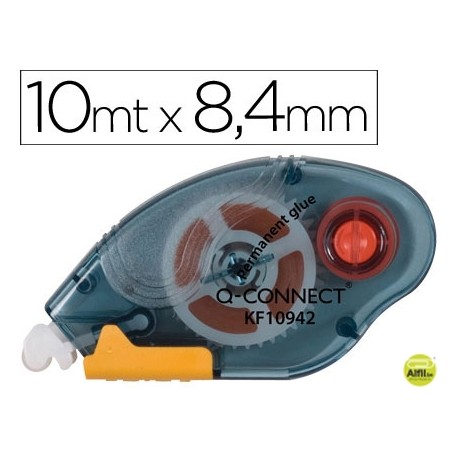 PEGAMENTO Q-CONNECT ROLLER COMPACT PERMANENTE -6,5 MM DE ANCHO X 10 MT -UNIDAD