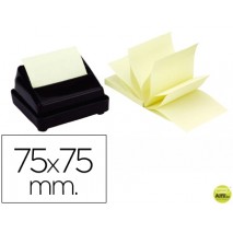 BLOC DE NOTAS ADHESIVAS QUITA Y PON Q-CONNECT 75X75 MM ZIG-ZAG