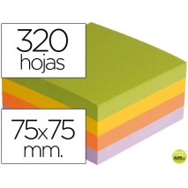 BLOC DE NOTAS ADHESIVAS QUITA Y PON Q-CONNECT CON 320 HOJAS