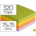BLOC DE NOTAS ADHESIVAS QUITA Y PON Q-CONNECT CON 320 HOJAS