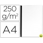 TAPA DE ENCUADERNACION Q-CONNECT CARTON DIN A4 BLANCO SIMIL PIEL