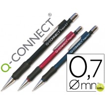 PORTAMINAS Q-CONNECT KAPPA -SUJECION DE CAUCHO 0.7 MM